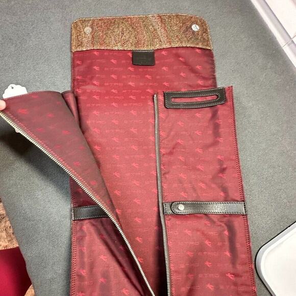 🌟 (VERY RARE) ETRO TIE TRAVEL CASE - PAISLEY PERFECTION 🌟 - Picture 11 of 14